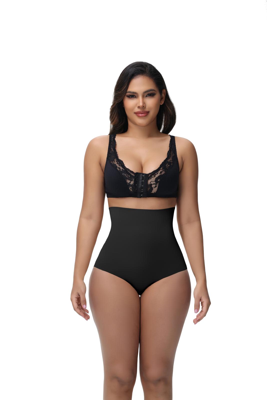Plus size MIEYA® Seamless Body Shaper panties with high-waist tummy contro
