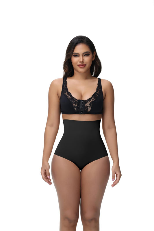 Plus size MIEYA® Seamless Body Shaper panties with high-waist tummy contro