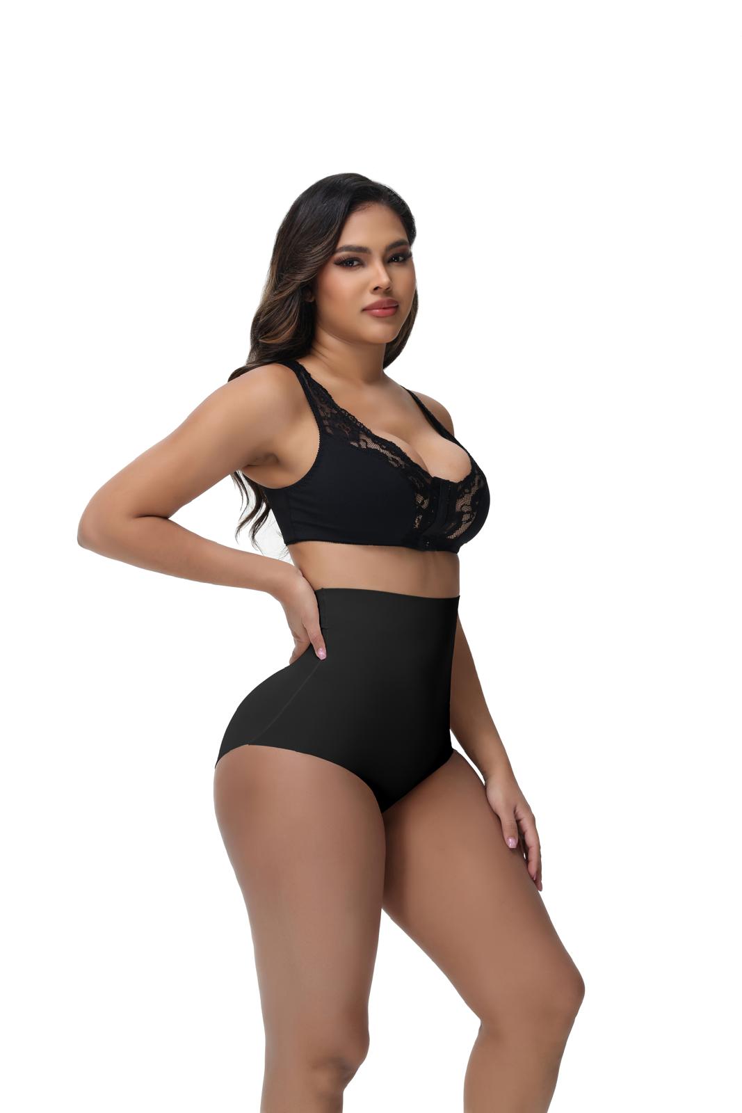Plus size MIEYA® Seamless Body Shaper panties with high-waist tummy contro