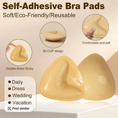 Mieya™ Double Side Adhesive Silicone Lift Bra Pad for Women - Duo Pack