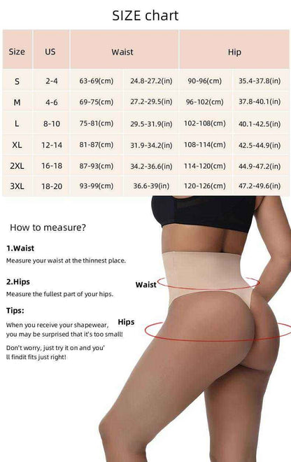 MIEYA® high waist postpartum shapewear plus size seamless tummy control body shaper panties black and nude colors