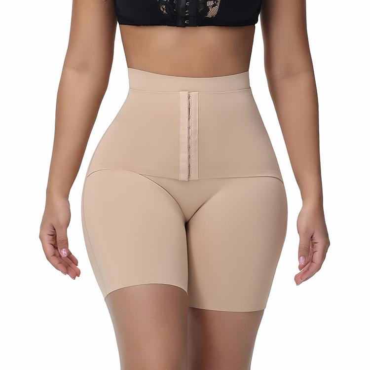 MIEYA® Seamless Waist Trainer Shorts women's tummy control compression shapewear with high-waist design and butt-lifting effect
