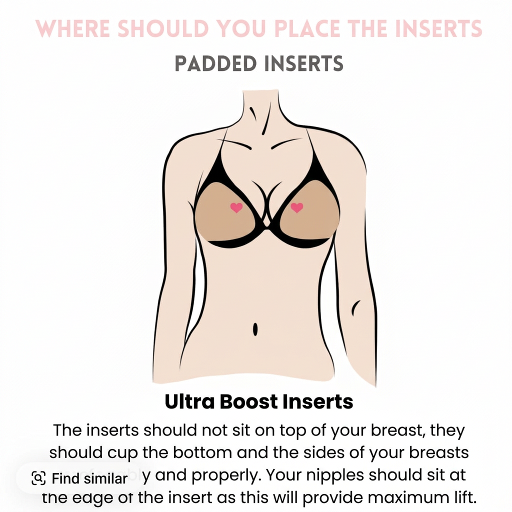 Mieya Double Side Adhesive Sticky Pushup Silicone Bra Instant Sticky Triangle Nipple Cover Bra Pad for Women - Duo pack