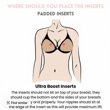 Mieya Double Side Adhesive Sticky Pushup Silicone Bra Instant Sticky Triangle Nipple Cover Bra Pad for Women - Duo pack