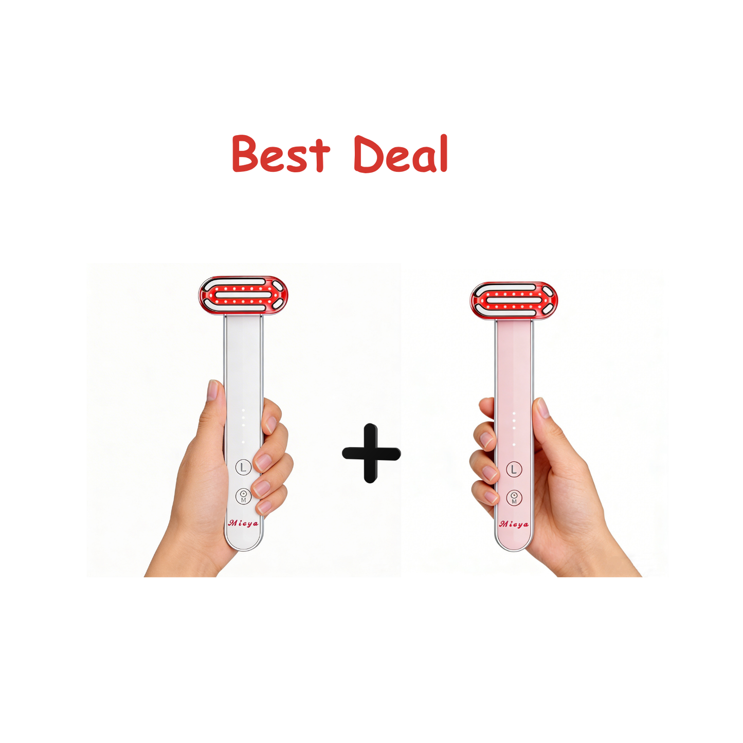 Mieyaskin Pro Red Light Therapy Face LED Device - Duo Pack